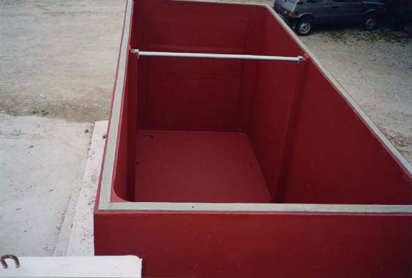 Vasca contenimento in cemento per cisterne in gasolio
